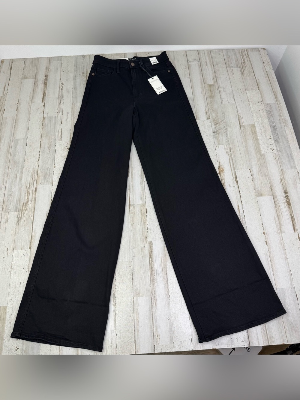 Judy Blue Jeans Womens 3/26 (26x35) Black High Rise Retro Wide Leg Fit NWT